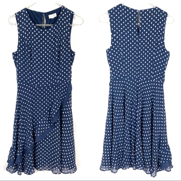 Maison Jules Dresses & Skirts - Maison Jules women's navy blue and white sleeveless dress XS